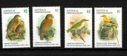 Delcampe - Chirstmas Island: 4 Stamps, Bird-Lithos, Boobook, Goshawk, Tropicbird, White-Eye - Christmas Island