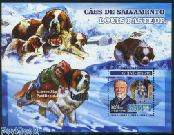 Delcampe - Guinea Bissau 2007 Louis Pasteur S/s, Mint NH, Health - Nature - Health - Dogs - Guinée-Bissau