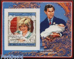 Delcampe - Guinea Bissau 1982 Birth Of William S/s Imperforated, Mint NH, History - Guinée-Bissau
