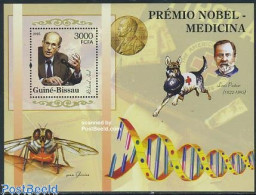 Delcampe - Guinea Bissau 2005 Richard Axel S/s, Mint NH, Health - History - Nature - Red Cross - Nobel Prize Winners - Dogs - Croix-Rouge