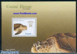 Delcampe - Guinea Bissau 2001 Turtles S/s, Mint NH, Nature - Reptiles - Turtles - Guinée-Bissau