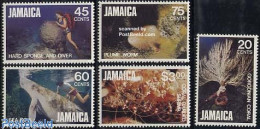 Delcampe - Jamaica 1982 Marine Life 5v, Mint NH, Nature - Sport - Sea Mammals - Diving - Tauchen