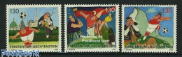 Delcampe - Liechtenstein 2008 European Football Championship 3v, Mint NH, History - Sport - Europa Hang-on Issues - Football - Ar.. - Neufs