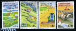 Delcampe - Liechtenstein 2010 Agriculture In Liechtenstein 4v, Mint NH, Nature - Various - Cattle - Agriculture - Neufs