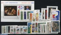 Delcampe - Liechtenstein 2000 Yearset 2000 (29v+1s/s), Mint NH, Various - Yearsets (by Country) - Neufs