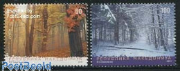 Delcampe - North Macedonia 2011 Europa, Forests 2v, Mint NH, History - Nature - Europa (cept) - Trees & Forests - Rotary, Lions Club