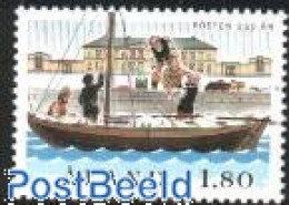 Delcampe - Aland 1988 350 Years Post 1v, Mint NH, Transport - Post - Ships And Boats - Poste