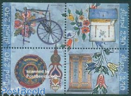Delcampe - Aland 1999 Folk Art 4v [+], Mint NH, Various - Textiles - Art - Handicrafts - Textiles