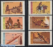 Delcampe - Botswana 1980 Mining 6v, Mint NH, Science - Mining - Botswana (1966-...)