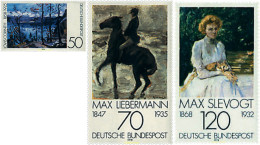 Delcampe - 64973 MNH ALEMANIA FEDERAL 1978 IMPRESIONISTAS ALEMANES - Chevaux