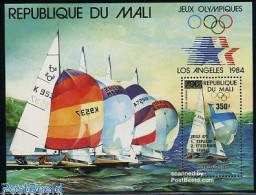 Delcampe - Mali 1984 Olympic Winners S/s, Mint NH, Sport - Transport - Olympic Games - Sailing - Ships And Boats - Vela