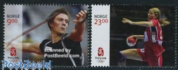 Delcampe - Norway 2008 Beijing Olympics 2v, Mint NH, Sport - Athletics - Handball - Olympic Games - Ungebraucht