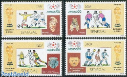 Delcampe - Senegal 1986 Football Games Mexico 4v, Mint NH, Sport - Football - Senegal (1960-...)