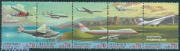 Delcampe - United Nations, Geneva 1997 Traffic, Aviation 5v [::::], Mint NH, Transport - Concorde - Aircraft & Aviation - Zeppelins - Concorde