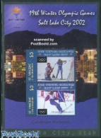Delcampe - Saint Vincent 2002 Salt Lake City S/s, Mint NH, Sport - Olympic Winter Games - Shooting Sports - Skiing - Tiro (armas)