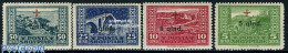 Delcampe - Albania 1924 Red Cross Overprints 4v, Unused (hinged), Health - Red Cross - Croix-Rouge