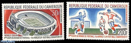 Delcampe - Cameroon 1966 Football Games 2v, Mint NH, Sport - Football - Kamerun (1960-...)