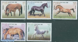 Delcampe - Cuba 2005 Horses 5v, Mint NH, Nature - Horses - Neufs