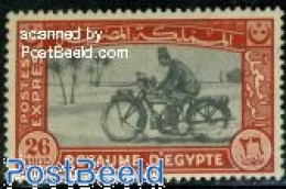 Delcampe - Egypt (Kingdom) 1943 Express Mail 1v, Mint NH, Transport - Motorcycles - Unused Stamps