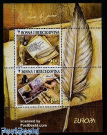Delcampe - Bosnia Herzegovina 2008 Europa, Letter Writing S/s, Mint NH, History - Europa (cept) - Post - Stamps On Stamps - Art -.. - Poste