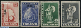 Delcampe - Iceland 1940 Local Overprints 4v, Mint NH - Neufs