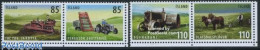 Delcampe - Iceland 2008 Old Agricultural Tools 4v, Mint NH, Nature - Various - Horses - Agriculture - Neufs