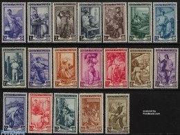 Delcampe - Italy 1950 Definitives 19v, Unused (hinged), Nature - Transport - Various - Wine & Winery - Ships And Boats - Agricult.. - Sonstige & Ohne Zuordnung