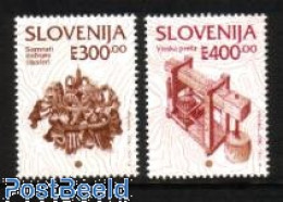 Delcampe - Slovenia 1994 Def., Cultural Heritage 2v, Mint NH, Nature - Wine & Winery - Vini E Alcolici