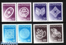 Delcampe - Slovenia 1997 Lace 4x2v [:], Mint NH, Various - Textiles - Textiles