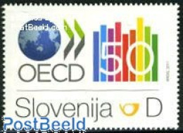 Delcampe - Slovenia 2011 50 Years OECD 1v, Mint NH, Various - Export & Trade - Globes - Maps - Usines & Industries