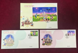 Delcampe - China 2016-14 Shanghai Disneyland FDC - Disney