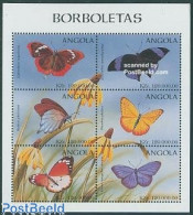 Delcampe - Angola 1998 Butterflies 6v M/s, Dynastes Napoleon, Mint NH, Nature - Butterflies - Angola