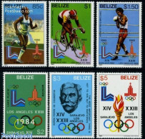Delcampe - Belize/British Honduras 1981 Olympic History 6v, Mint NH, Sport - Boxing - Cycling - Olympic Games - Boksen