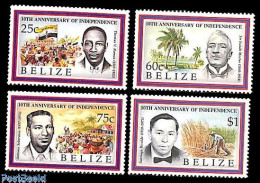 Delcampe - Belize/British Honduras 1991 Independence 4v, Mint NH, Nature - Various - Trees & Forests - Agriculture - Rotary, Lions Club