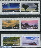 Delcampe - Norway 2009 Tourism 6v S-a, Mint NH, Transport - Various - Railways - Tourism - Ungebraucht