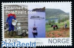 Delcampe - Norway 2009 Development Association 1v, Mint NH, Nature - Transport - Various - Fishing - Horses - Ships And Boats - A.. - Ungebraucht