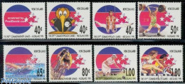 Delcampe - New Zealand 1989 Commonwealth Games 8v, Mint NH, Sport - Athletics - Cycling - Gymnastics - Sport (other And Mixed) - .. - Ungebraucht