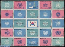 Delcampe - Korea, South 1971 UNO Organisations 25v M/s, Mint NH, History - United Nations - Corée Du Sud