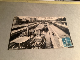 Delcampe - 92/ Suresnes Les Ecluses Vue Generale .au Loin L’arsenal - Suresnes