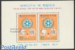 Delcampe - Korea, South 1974 World Population Year S/s, Mint NH - Corée Du Sud