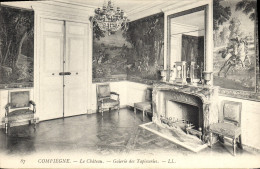 Delcampe - CPA Compiegne Le Chateau Galerie Des Tapisseries - Compiegne