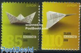 Delcampe - Iceland 2008 Europa, The Letter 2v S-a, Mint NH, History - Europa (cept) - Post - Neufs