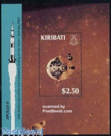 Delcampe - Kiribati 1989 Moonlanding S/s, Mint NH, Transport - Space Exploration - Kiribati (1979-...)