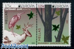 Delcampe - Greece 2011 Europa, Forests 2v [:], Mint NH, History - Nature - Europa (cept) - Animals (others & Mixed) - Birds - Dee.. - Neufs