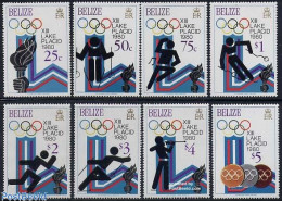 Delcampe - Belize/British Honduras 1979 Olympic Winter Games 8v, Mint NH, Sport - Olympic Winter Games - Shooting Sports - Skatin.. - Tiro (armas)