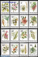 Delcampe - Norfolk Island 1984 Definitives, Flowers 16v, Mint NH, Nature - Flowers & Plants - Trees & Forests - Rotary, Lions Club