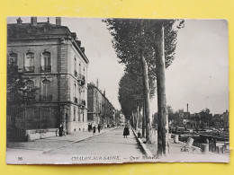 Delcampe - CPA - DEPT. 71 - SAÔNE ET LOIRE - CHALON SUR SAÔNE  -  QUAI MICHELET - Chalon Sur Saone