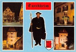 Delcampe - TURCKHEIM La Place Turenne Sa Fontaine Et Les Portes Illuminees 7(scan Recto-verso) MA1012 - Turckheim