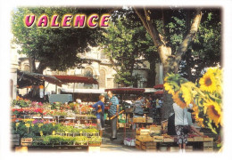 Delcampe - VALENCE La Place Des Clercs Jour De Marche 2(scan Recto-verso) MA1010 - Valence