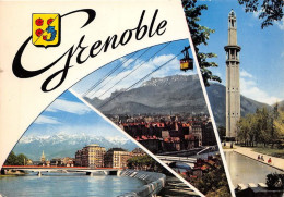 Delcampe - GRENOBLE Isere Et Chaine De Belledonne Telepherique De La Bastille Parc Paul Mistral 1(scan Recto-verso) MA1008 - Grenoble